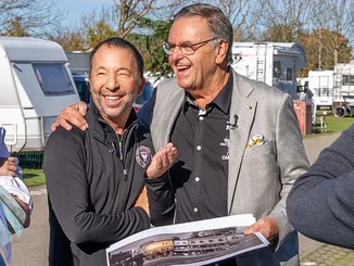 Projektpate DJ BoBo und Roland Mack DJ BoBo und Roland Mack bei der Projektpräsentation des "Europa-Park Kinderhaus Kleine Helden" in der Silver Lake City.