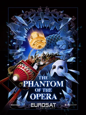 Key visual for the attraction Eurosat Coastiality – The Phantom of the Opera.