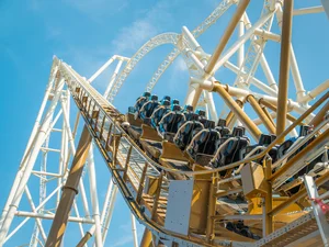L’hypercoaster Hyperia, à Thorpe Park.