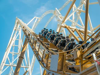 L’hypercoaster Hyperia, à Thorpe Park.