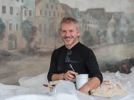 Roberto Radici bei der Arbeit.