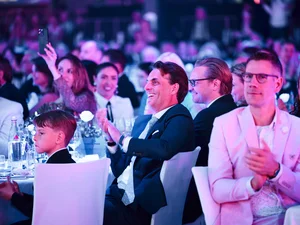 Thomas Mack in the audience at the gala celebrating 50 years of Europa-Park.