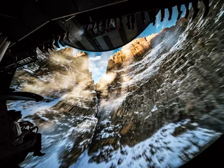Recording from Voletarium at Europa-Park with a flight over Europe.