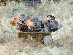 Characters from the 4D film ‘The Time Carousel’.