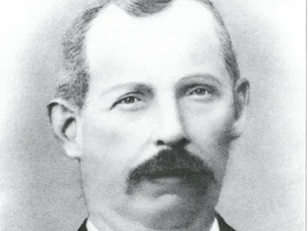 Heinrich Mack II. Historisches schwarz-weiß Portrait von Heinrich Mack II.