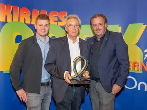 Frederik, Jürgen and Michael Mack at the European Star Award ceremony.