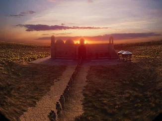 Scene from Flying over Kazakhstan by MACK Animation.