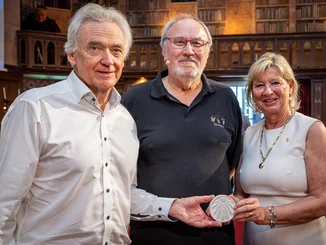 Mauritia Mack and her husband Jürgen welcome pilgrims to the ‘Muschel in Europa’ at the Europa-Park Resort.