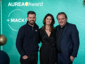 Mate Rimac, Miriam Mack and Michael Mack at the AUREA Award 2024.