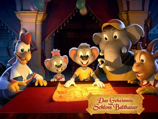 Affiche du film 4D « Le Secret du Château Balthasar » à Europa-Park.