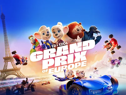 GRAND PRIX OF EUROPE - official cinema poster for the film starring Ed & Edda.