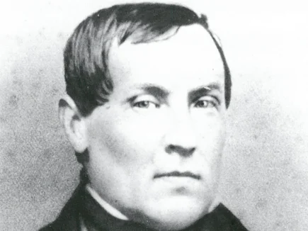 Heinrich Mack I. Historisches schwarz-weiß Portrait von Heinrich Mack I.