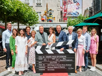 La famille Mack à la première du film SUPER GRAND PRIX à Europa-Park.