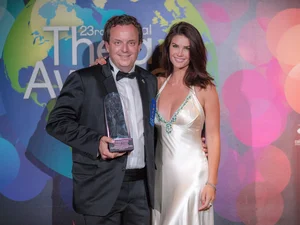 Michael Mack and his wife Miriam at the 2014 Thea Awards.
