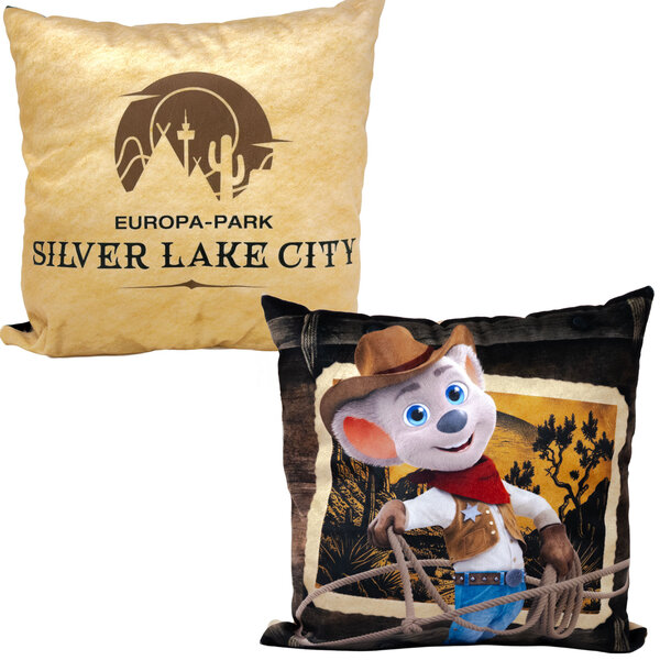 Coussin Silver Lake City avec Ed Euromaus Cowboy