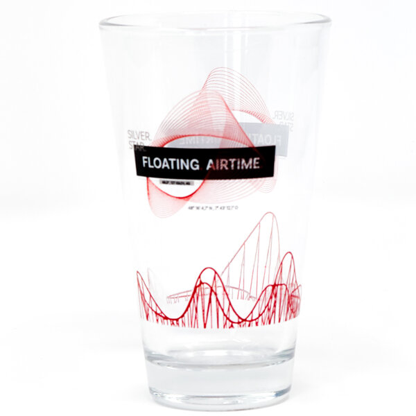 Trinkglas konisch Silver Star „Floating. Airtime.“