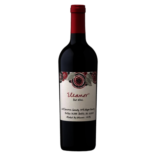 A bottle of 'Francis Ford Coppola Eleanor Red Blend Syrah Cabernet Sauvignon' wine