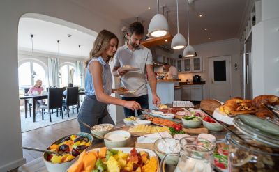 Frühstück in der VIP-Penthouse Suite