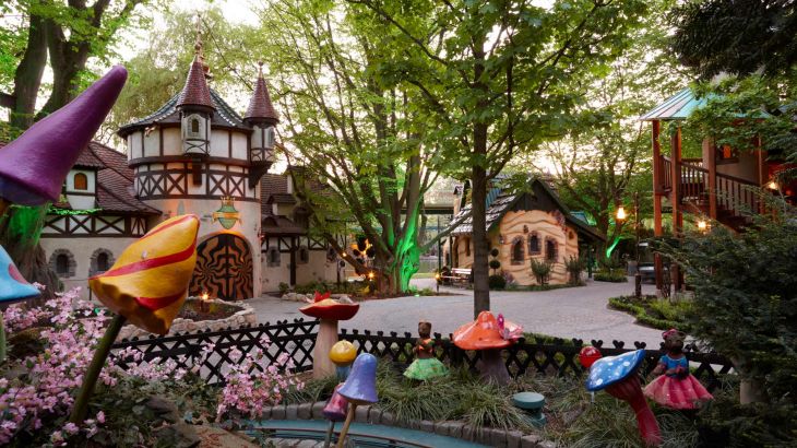 Vista del bosco delle fiabe dei Fratelli Grimm all’Europa-Park.