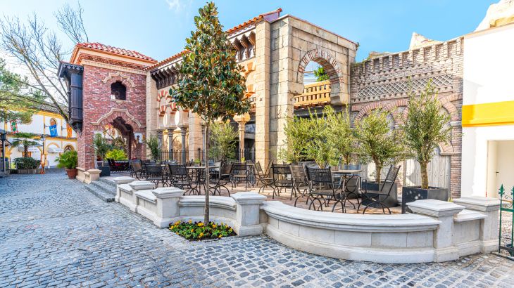 La terrazza del ristorante Don Quichotte