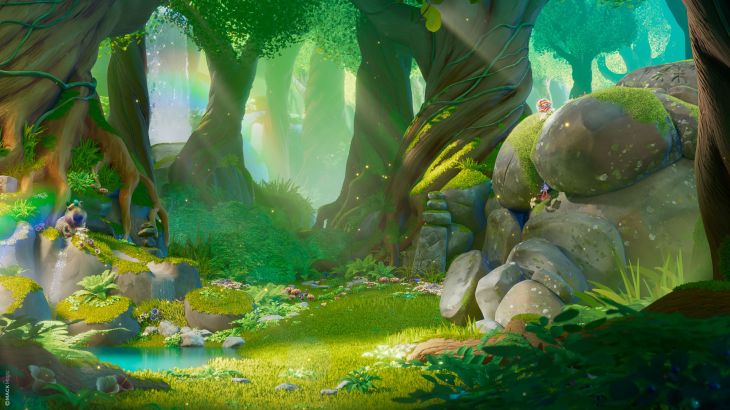 Ein verwunschener Wald im neuen 4D-Kurzfilm "SNORRI 4D - Catch Me If You Candy" im Magic Cinema 4D im Europa-Park. 