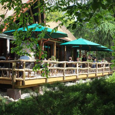 The outdoor area of the SPICES – Cuisines of the World restaurant.
