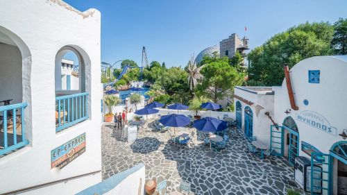 The summery Greece themed area at Europa-Park – the perfect location for your exclusive corporate event at Greek Night.
